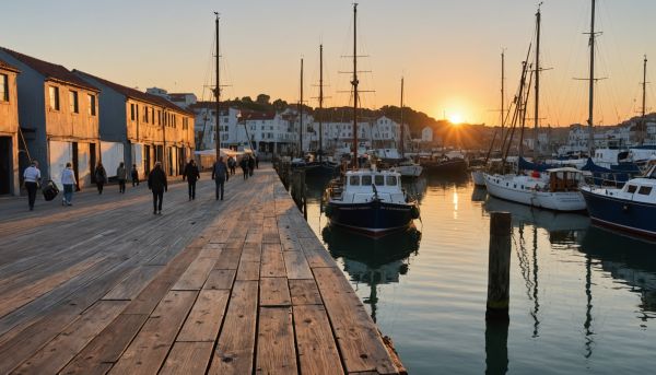 Expositions d'art autour du port