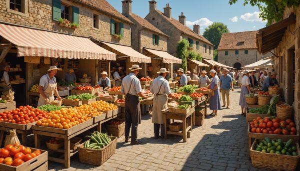 Marchés locaux : le charme du terroir